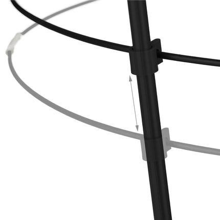 Augalų atrama 76 cm juoda, 2 vnt. rinkinys
