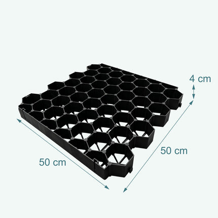 Plastic Lawn Grid for Driveways and Paths, 50x50 cm