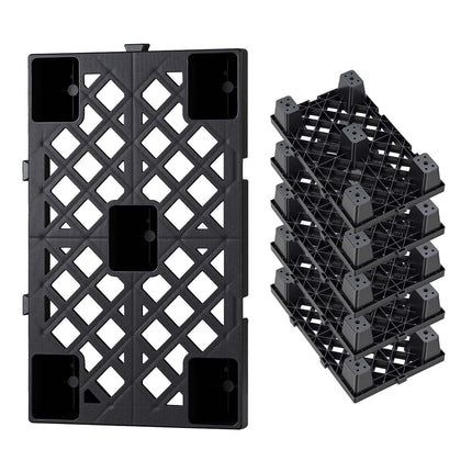 Plastic Pallets, 6-Pack HDPE Nestable 500 x 305 x 100 mm