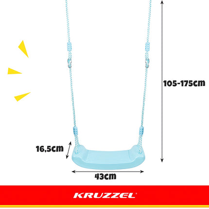 Plastikinės sūpynės - mėlynos 25446