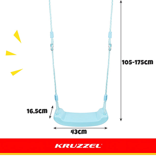 Plastikinės sūpynės - mėlynos 25446