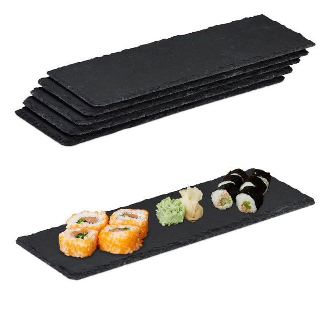 Lėkščių rinkinys skalūno plytelėms 30x10 cm