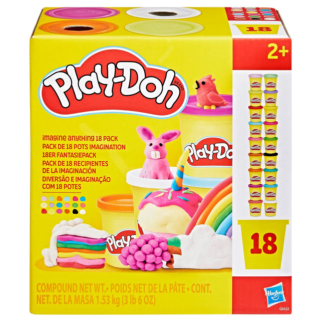 „Play-Doh“ muilo mišinio, 18 vnt. pakuotė kūrybinei vaizduotei ir pramogoms
