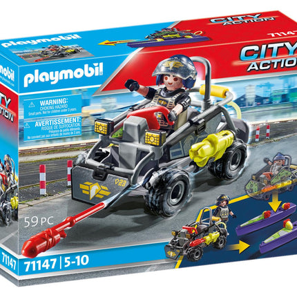 „Playmobil City Action“ taktinis vienetas - daugiaviečiai keturračiai, 71147