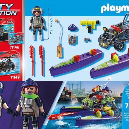 „Playmobil City Action“ taktinis vienetas - daugiaviečiai keturračiai, 71147