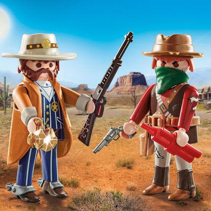 „Playmobil“ dviejų pakopų rinkinys „Bandit and Sheriff“, 71508
