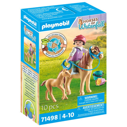 Playmobil Krioklio žirgai Vaikas su poniu ir kumeliuku 71498