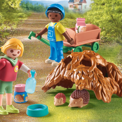 Playmobil My Life Care Of The Hedgehog Family 71512