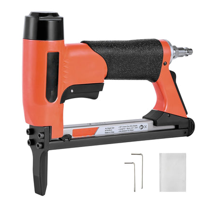 Pneumatic Upholstery Stapler, 21-Gauge Long Nose, 150-Cap
