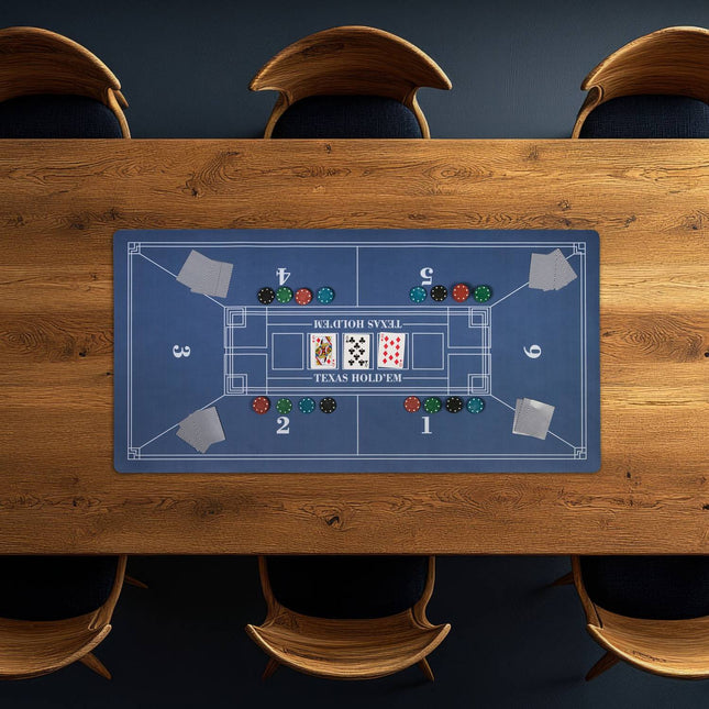 Pokerio stalo kilimėlis, 120x60 cm, neslystantis, atsparus vandeniui