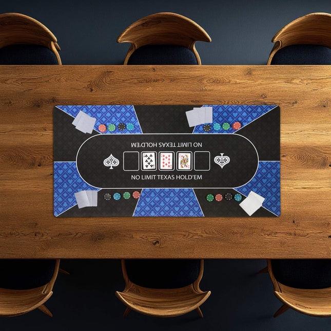 Pokerio stalo kilimėlis, neslystantis, atsparus vandeniui, 120x60 cm