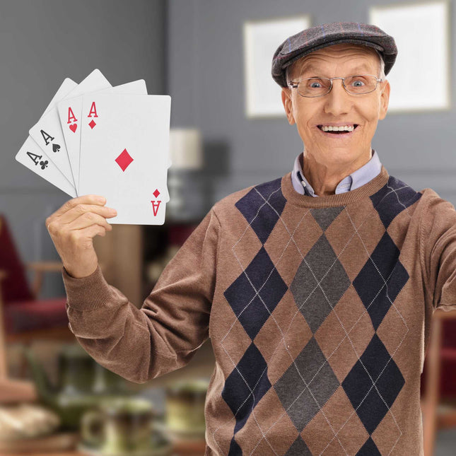 Pokerio kortos Jumbo 54 kortos