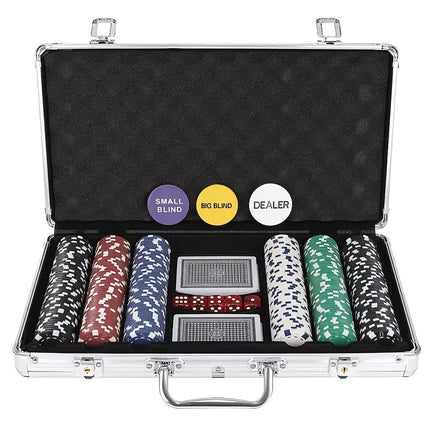 Pokeris - 300 žetonų rinkinys dėkle HQ 23528