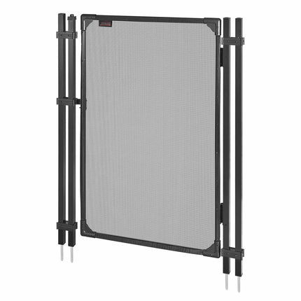 Pool Fence Gate 1.2 x 0.75 m, Self-Closing, Black