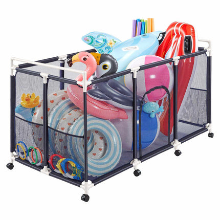 Pool Float Storage Organizer, Rolling Mesh Bin 159 cm