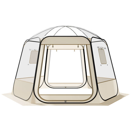 Pop-Up Clear Bubble Tent 3.36 x 3.05 m, 8-10 Person