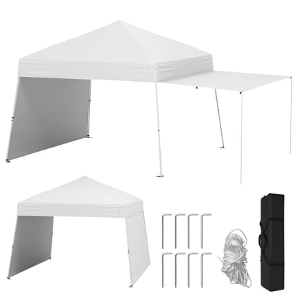 Išskleidžiama paviljono palapinė 430x280 cm, su keičiamais šonais, balta