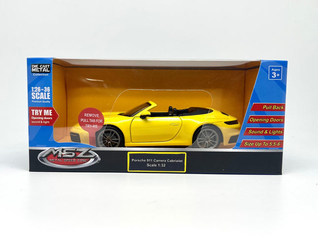 Porsche 911 Carrera kabrioletas, liejimo būdu pagamintas modelis, 1:32 mastelis