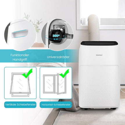 Nešiojamas 4 viename oro kondicionierius, 12000 BTU, WiFi valdymas