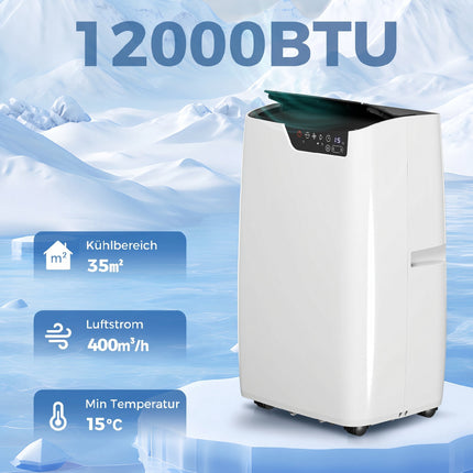 Nešiojamas oro kondicionierius 12000 BTU, WiFi, 4 viename režimas