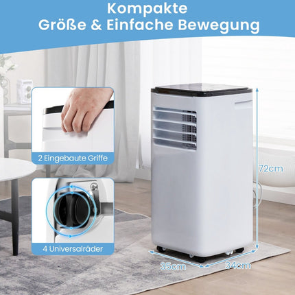 Nešiojamas oro kondicionierius 9000 BTU, 4 viename, išmanusis valdymas