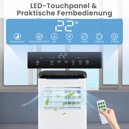 Nešiojamas oro kondicionierius 9000 BTU, 4 viename, išmanusis valdymas