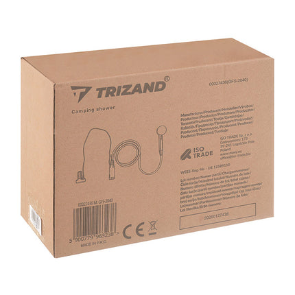 Nešiojamas kempingo dušas, 2200 mAh baterija, USB įkrovimas