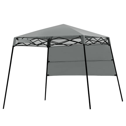 Nešiojama sodo paviljono palapinė su krepšiu, 181x181x210cm, pilka