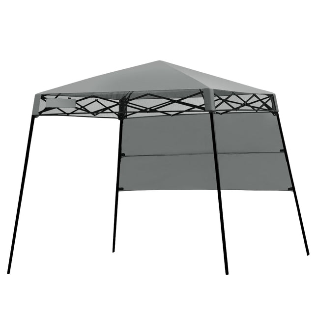 Nešiojama sodo paviljono palapinė su krepšiu, 181x181x210cm, pilka