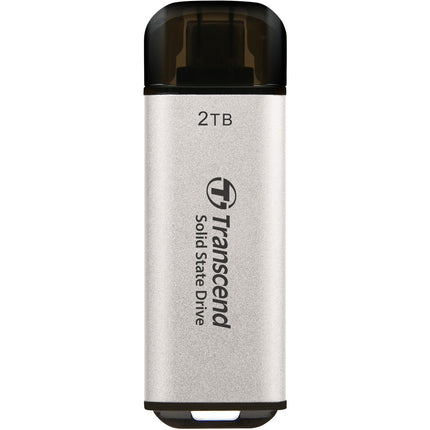 Portable Mini SSD ESD300C USB-C 2TB 10Gbps (R1050/W950 Mb/s) Silver