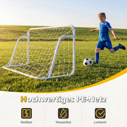 Nešiojami futbolo vartai su oro sąlygoms atspariu tinklu, 121x60x80 cm