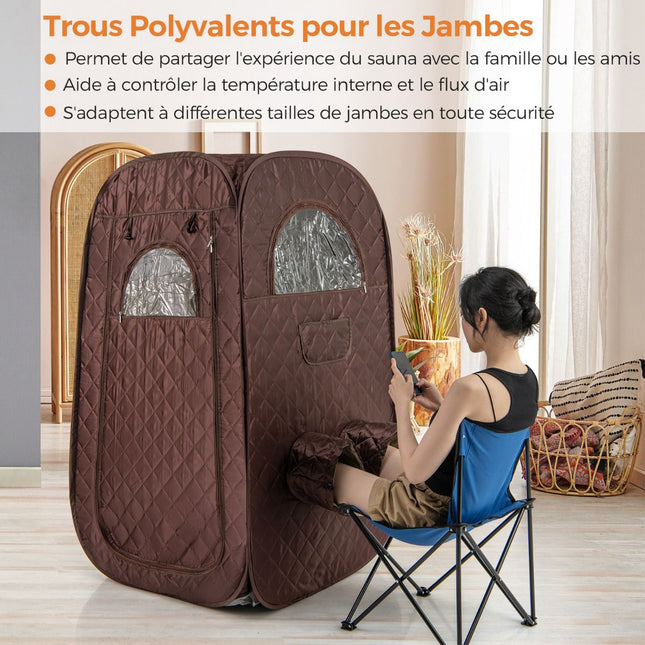 Nešiojama garinė pirties palapinė, 3 l, 1000 W, 1-2 asmenims
