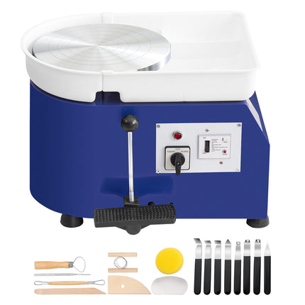 Pottery Wheel 350W, 11-Inch, Foot Pedal, Tool Kit