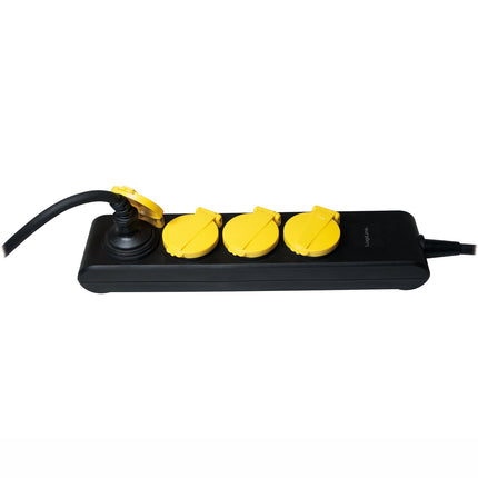 Power outlet 4-way Outdoor use IP44