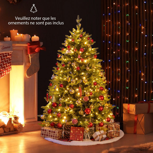 Iš anksto įžiebta dirbtinė Kalėdų eglutė 150 cm, 250 LED, su vyriais