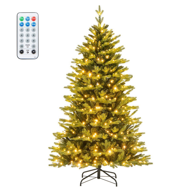 Iš anksto apšviesta dirbtinė Kalėdų eglutė 180 cm, 250 LED, 11 režimų