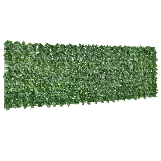 Dirbtinė Gyvatvorė Sodui ir Terasai, Sienų Dekoracija, Tamsiai Žalia, 300X100Cm