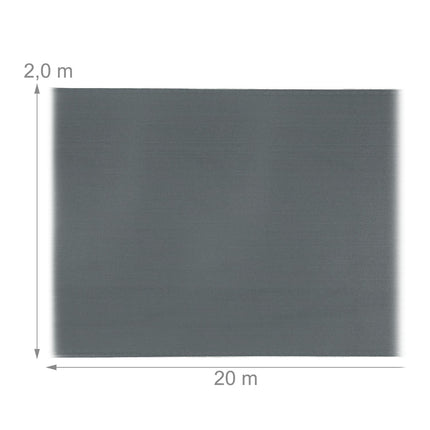 Privacy screen 2 m high anthracite grey