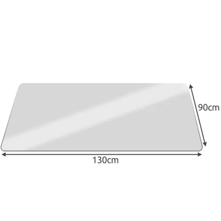 Protective chair mat 90x130cm RUHHY - milky