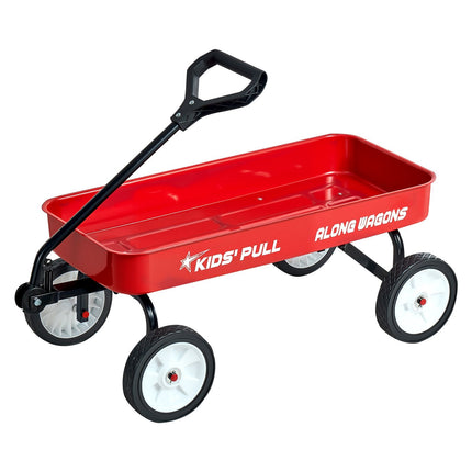 Pull-Along Wagon, 101 cm, 80 kg Capacity, Red