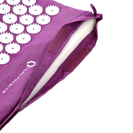 Violetinis akupresūros kilimėlis skausmui malšinti