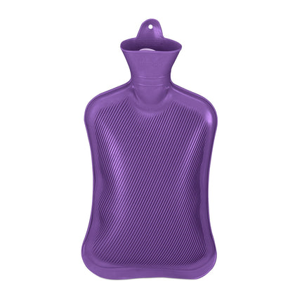 Violetinis karšto vandens butelis 2 l, nepralaidus, malšina skausmą
