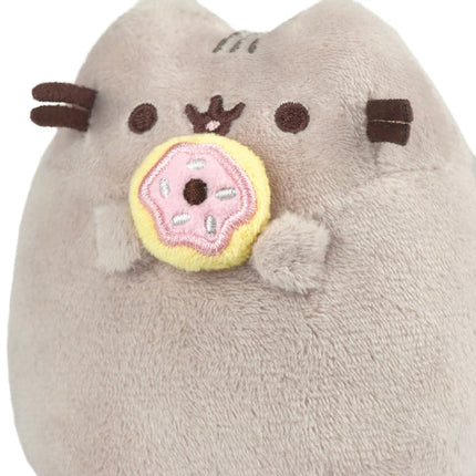 Pusheen minkštas žaislas sėdintis Pusheen su spurga, 10 cm