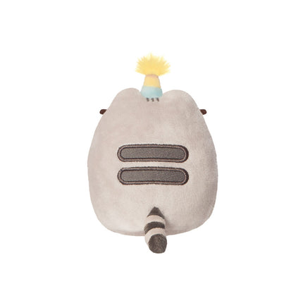 Pusheen minkštas žaislas sėdintis Pusheen su vakarėlio kepure, 10 cm