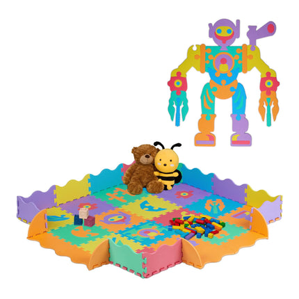 Dėlionės kilimėlio roboto dalys