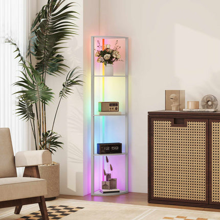 RGB LED toršeras su lentynomis, pritemdomas, nuotolinio valdymo pultas