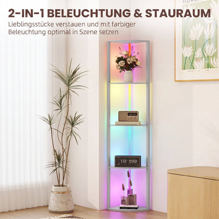 RGB LED toršeras su lentynomis, pritemdomas, nuotolinio valdymo pultas