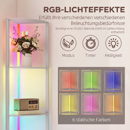 RGB LED toršeras su lentynomis, pritemdomas, nuotolinio valdymo pultas