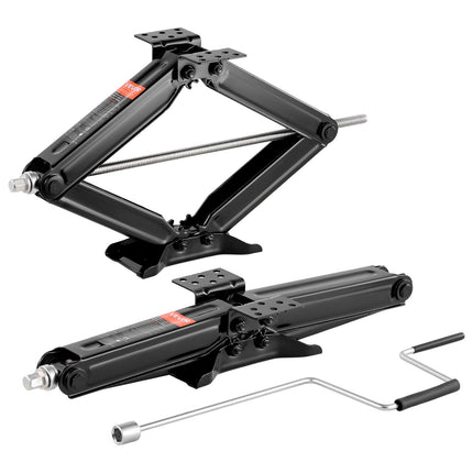 RV Scissor Stabilizer Jacks, 5000 lb, 4–23.4 in, 2-Pack