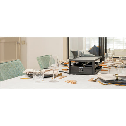 Raclette 162655 Black Steel Raclette for 8 people.
